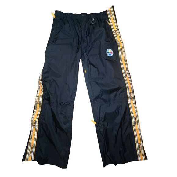 Men's NFL Pittsburgh Steelers XXL Tailgate Gaiters Zipper Pants Water/Windproof‎